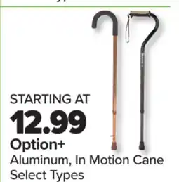 PharmaChoice Option+ Aluminum, In Motion Cane offer