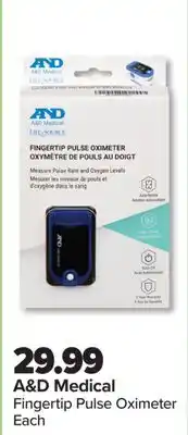 PharmaChoice A & D Medical Fingertip Pulse Oximeter offer