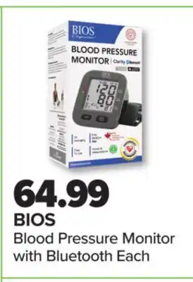 PharmaChoice BIOS Blood Pressure Monitor with Bluetooth Each offer