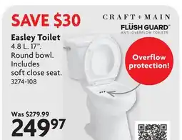Home Hardware Easley Toilet offer