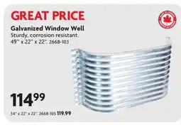 Home Hardware Galvanized Window Well offer
