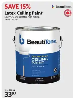 Home Hardware Latex Ceiling Paint offer