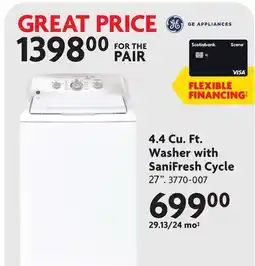 Home Hardware 4.4 Cu. Ft. Washer with SaniFresh Cycle offer