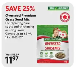 Home Hardware HOME GARDENER Overseed Premium Grass Seed Mix offer