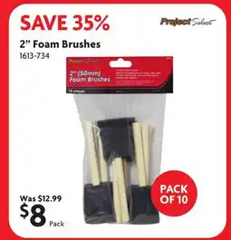 Home Hardware 2 Foam Brushes offer