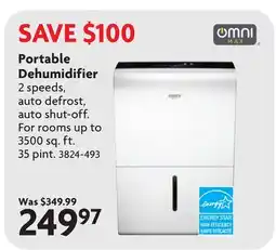 Home Hardware Portable Dehumidifier offer