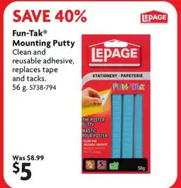Home Hardware Fun-Tak Mounting Putty offer