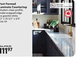 Home Hardware Post-Formed Laminate Countertop offer