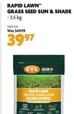 Home Hardware Iron+ Premium Sun & Shade Grass Seed offer
