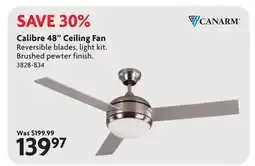 Home Hardware Calibre 48 Ceiling Fan offer
