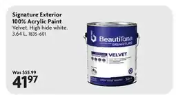 Home Hardware Signature Exterior 100% Acrylic Paint offer