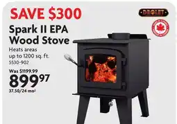 Home Hardware Spark II EPA Wood Stove offer