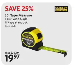 Home Hardware 30' Tape Measure offer