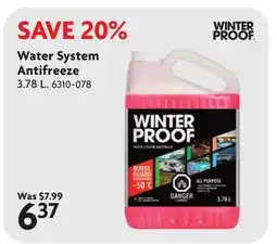 Home Hardware Water System Antifreeze offer
