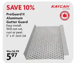Home Hardware ProGuard II Aluminum Gutter Guard offer