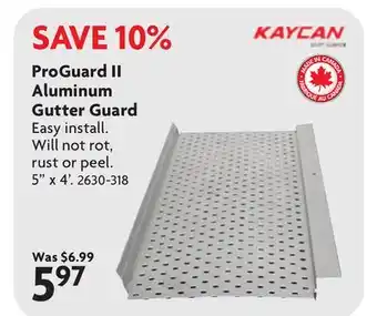 Home Hardware ProGuard II Aluminum Gutter Guard offer
