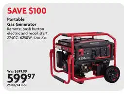 Home Hardware Portable Gas Generator offer