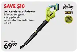 Home Hardware 20V Cordless Leaf Blower offer