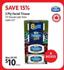 Home Hardware 3 Ply Facial Tissue offer
