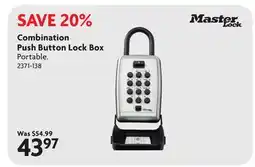 Home Hardware Combination Push Button Lock Box offer
