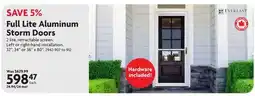Home Hardware Full Lite Aluminum Storm Doors offer
