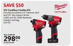 Home Hardware 12V Cordless Combo Kit offer