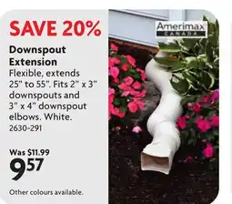 Home Hardware Downspout Extension offer