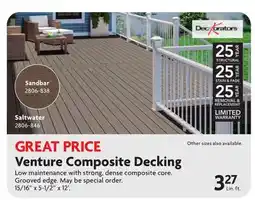Home Hardware Venture Composite Decking offer