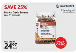 Home Hardware Brown Deck Screws offer
