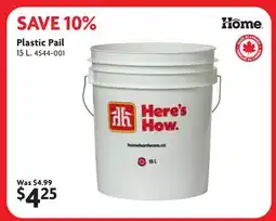Home Hardware Plastic Pail offer