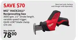 Home Hardware M12 HACKZALL Reciprocating Saw offer