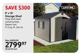 Home Hardware 8' x 10' Storage Shed offer