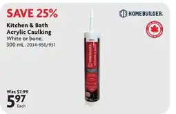 Home Hardware Kitchen & Bath Acrylic Caulking offer