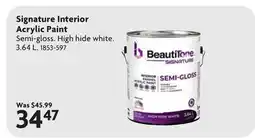 Home Hardware Signature Interior Acrylic Paint offer