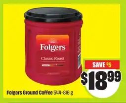 FreshCo Folgers Ground Coffee 544-816 g offer