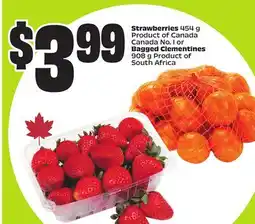 FreshCo Strawberries 454 g Product of Canada Canada No.1 or Bagged Clementines 908 g Product of South Africa offer
