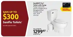 Home Hardware SaniBEST Pro Toilet with Pump offer