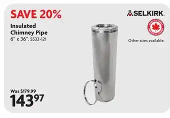 Home Hardware Insulated Chimney Pipe offer