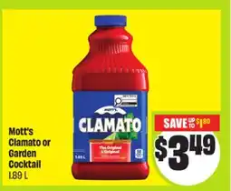 FreshCo Mott's Clamato or Garden Cocktail 1.89 L offer