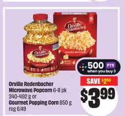 FreshCo Orville Redenbacher Microwave Popcorn 6-8 pk 340-492 g or Gourmet Popping Corn 850 g offer