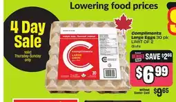 FreshCo Compliments Large Eggs 30 pk offer