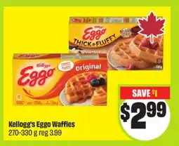 FreshCo Kellogg's Eggo Waffles 270-330 g offer