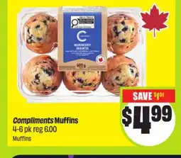 FreshCo Compliments Muffins 4-6 pk offer