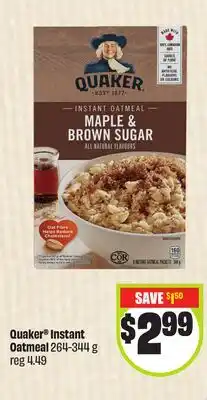 FreshCo Quaker Instant Oatmeal 264-344 g offer