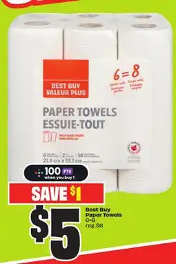 FreshCo Best Buy Paper Towels 6=8 offer