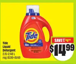 FreshCo Tide Liquid Detergent 2.15-2.48 L offer