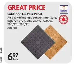 Home Hardware Subfloor Air Plus Panel offer