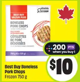 FreshCo Best Buy Boneless Pork Chops frozen 750 g offer