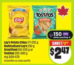 FreshCo Lay's Potato Chips 177-235 g Multicultural Lars 200 g 150-220 g or Tostitos 205-300 g offer