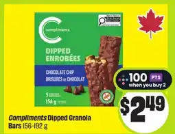 FreshCo Compliments Dipped Granola Bars 156-192g offer